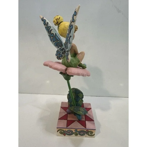 Jim Shore Tinkerbell Figurine Sitting Pretty Disney Showcase Collection Enesco - Picture 4 of 7